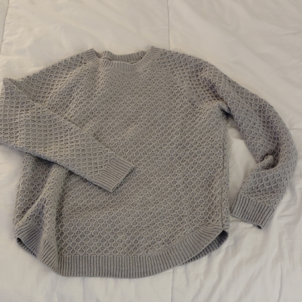Gray Textured Women's Sweater